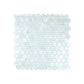 Solid Shell Mosaic Tile - Freshwater Mother of Pearl White Circle