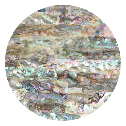 Uncoated Mexican Abalone Green Ripple