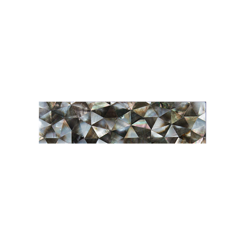 Solid Shell Tile - Black Mother of Pearl Natural Crazy