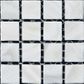 SOLID SHELL MOSAIC TILE - F/W MOP WHITE SQUARE - 15*15MM/305*305MM