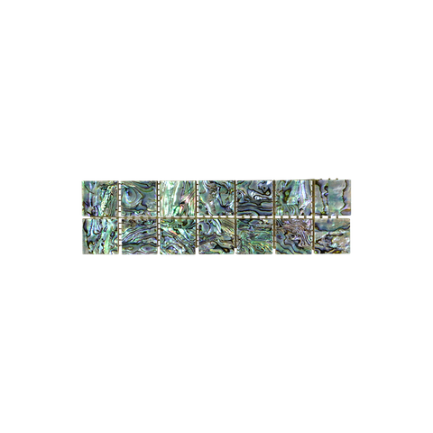 SHELL VENEER TILE - PAUA ALL NATURAL - MOSAIC - 25*25MM 14PC