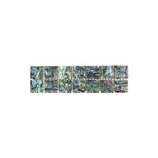 SHELL VENEER TILE - PAUA ALL NATURAL - MOSAIC - 25*25MM 14PC