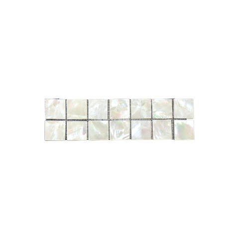 SHELL VENEER TILE - WMOP NATURAL - MOSAIC 25*25MM - 14PCS