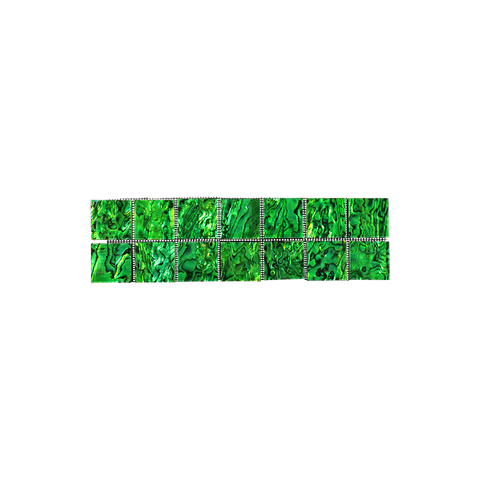 SHELL VENEER TILE - PAUA EMERALD GREEN - MOSAIC 25*25 (14PC)
