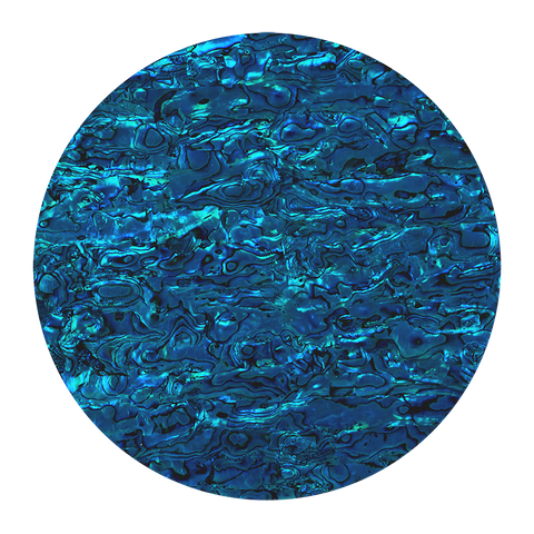 NZ Abalone Paua Shell Blue Sapphire - Matt Coated