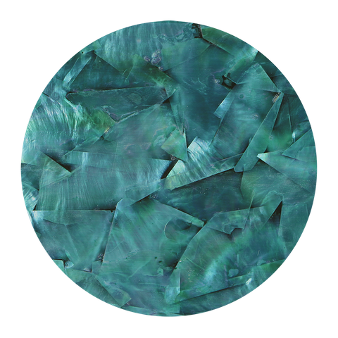 SHELL VENEER MATT COATED - WMOP TURQUOISE GREEN - 200*200MM