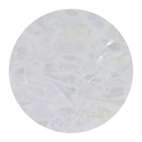 Uncoated Freshwater Mother of Pearl Natural Mosaic - Painted back white