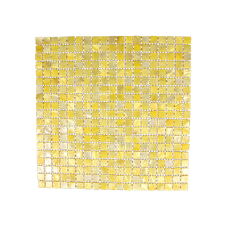 SOLID SHELL MOSAIC TILE - MOP DYED - YELLOW - 15*15MM/305*305
