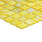 SOLID SHELL MOSAIC TILE - MOP DYED - YELLOW - 15*15MM/305*305