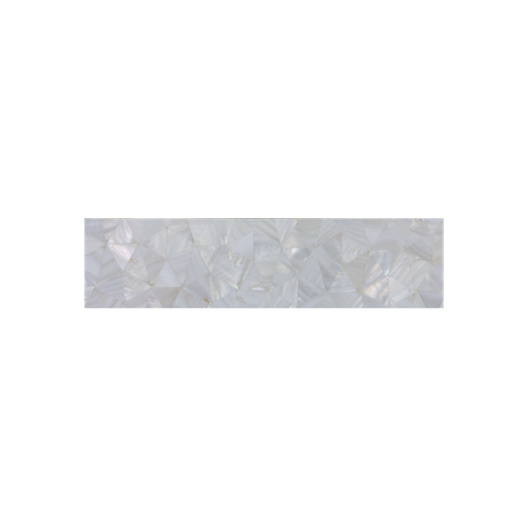 Solid Shell Tile - Freshwater Mother of Pearl White Crazy