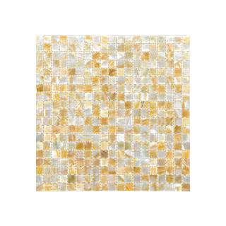 SOLID SHELL MOSAIC TILE - GOLD WMOP - 15*15MM/305*305