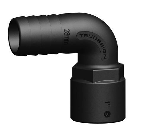 Trudesign Unequal 90 Degree Hose Tails - Female