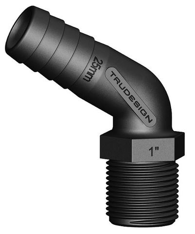 Trudesign 120 Degree Hose Tail - Male