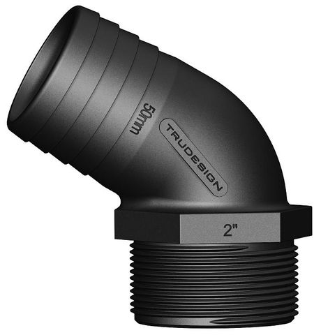 Trudesign 120 Degree Hose Tail - Male