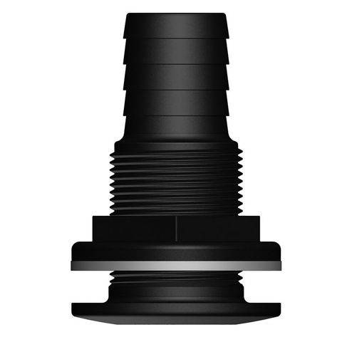 Trudesign Skin Fitting with Hose Tail - Black