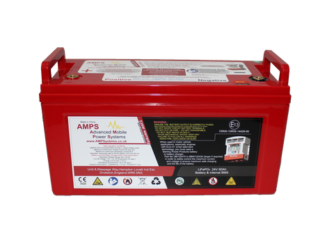 24V AMPS LiFePO4 Lithium Batteries