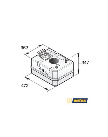Vetus Diesel Fuel Tanks with Connectors
