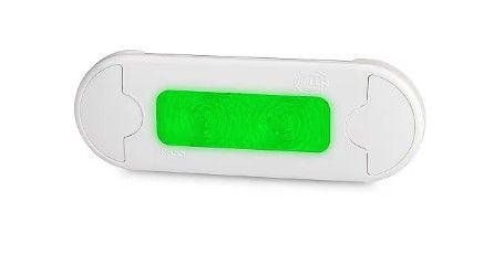 DuraLED Surface Mount Oblong Courtesy Lamps - Low Profile Green Light