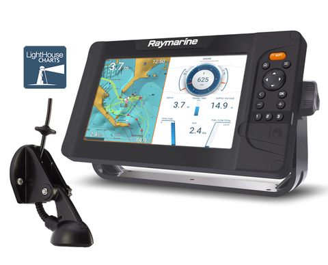 Raymarine Element 9s - Element 9s Display, LightHouse NZ Raster Chart & CPT-S TM Transducer