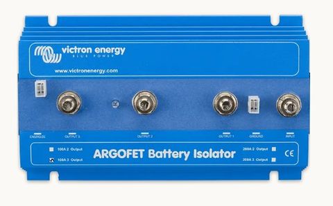 Victron Argo Fet Battery Isolator - 200A, 2 Batteries with Alternator Ener Terminal