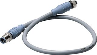 Micro Double-Ended Cordsets - M to F - 10M (grey)