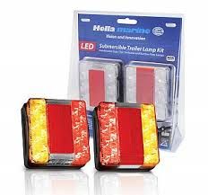 Hella Marine Square Compact LED Combination Lamp Kit