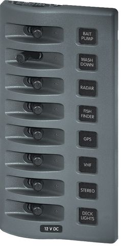 Blue Sea Weather Deck Switch Only Panel