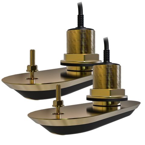 Raymarine RV-212 RealVision 3D Bronze Thru Hull Transducer Pair - 12 degree