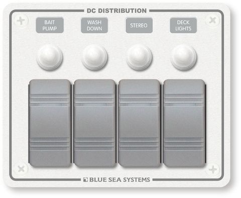 Blue Sea Contura Circuit Breaker Switch Panel