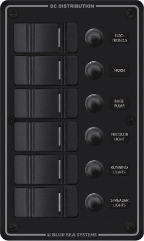 Blue Sea Contura Circuit Breaker Switch Panel