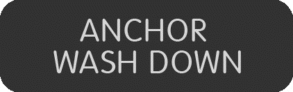 Blue Sea Rectangle Label