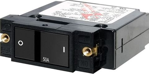 Blue Sea Circuit Breaker A Series Flat Rocker - Single Pole