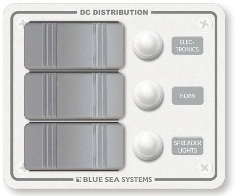 Blue Sea Contura Circuit Breaker Switch Panel