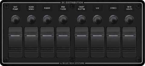 Blue Sea Contura Circuit Breaker Switch Panel