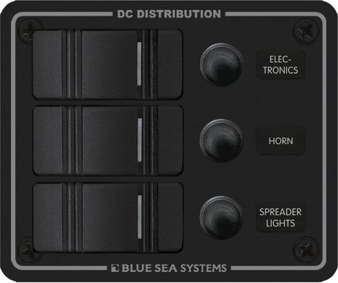 Blue Sea Contura Circuit Breaker Switch Panel