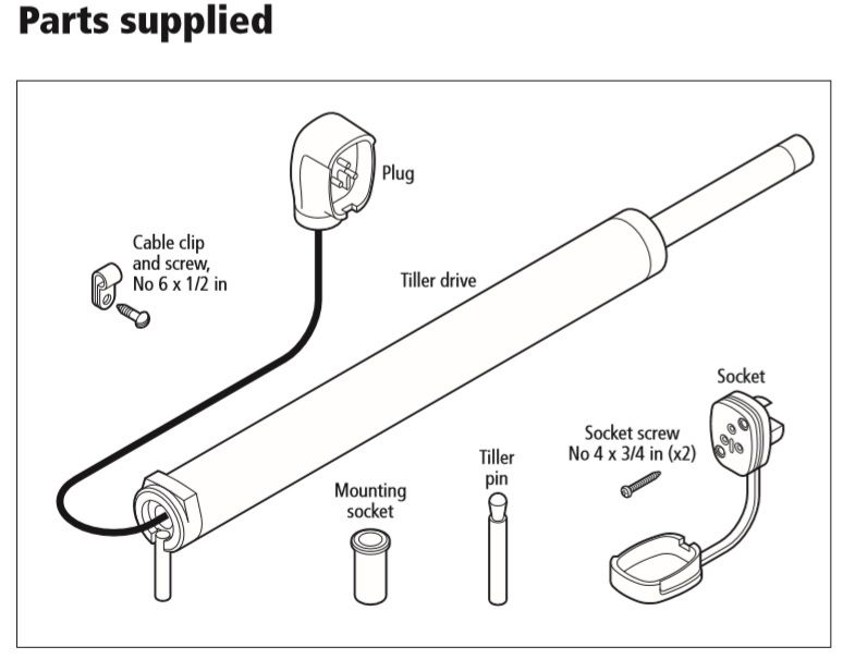 Raymarine ST4000 Tiller Drive