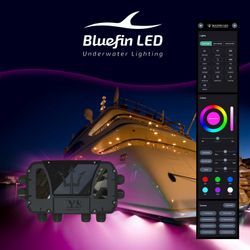 Bluefin’s sophisticated IYS module offers easy App control of onboard lighting