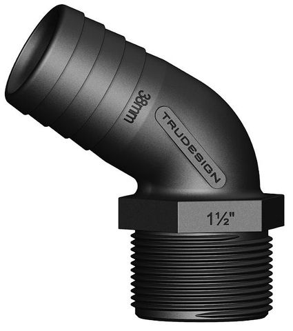 Trudesign 120 Degree Hose Tail - Male