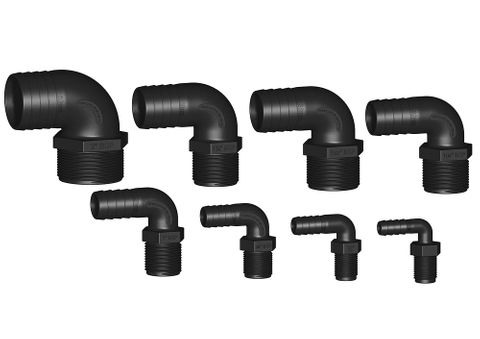 Trudesign Unequal 90 Degree Hose Tail