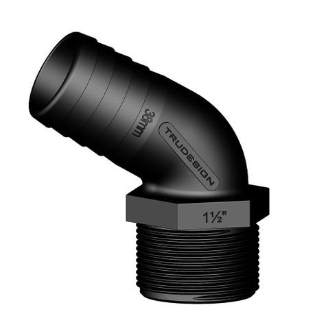 Trudesign Unequal 120 Degree Hose Tail - Male