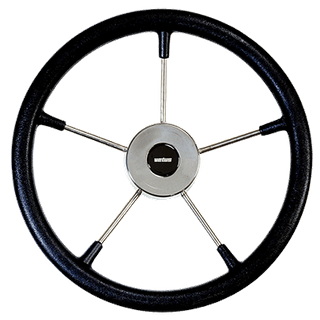 Vetus Wheel SS, Black Soft Grip