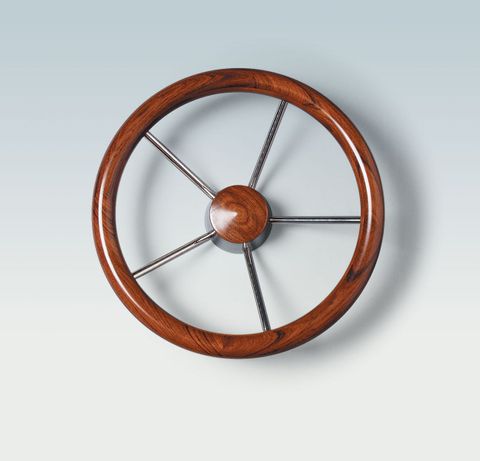 Ultraflex Steering Wheels - Stainless Steel - Wood Grip