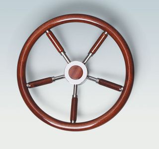 Ultraflex Steering Wheels - Stainless Steel - Wood Grip