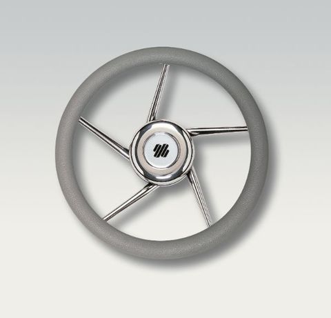 Ultraflex Steering Wheels - Stainless Steel - 5 Helical Spoke