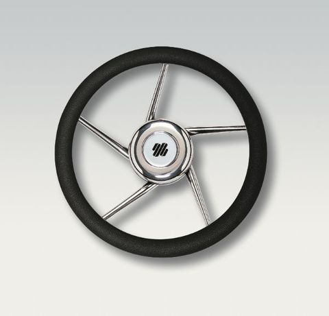 Ultraflex Steering Wheels - Stainless Steel - 5 Helical Spoke