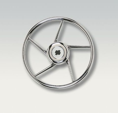 Ultraflex Steering Wheels - Stainless Steel - 5 Helical Spoke