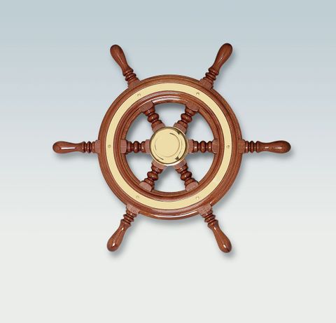 Ultraflex Steering Wheels - Mahogany Captain's Wheel