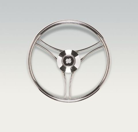 Ultraflex Steering Wheels - Stainless Steel - 3 Equidistant Spoke