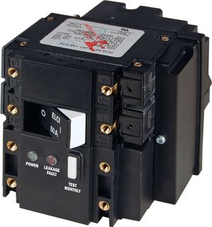 Blue Sea Circuit Breaker C Series RCD Flat Rocker - Double Pole