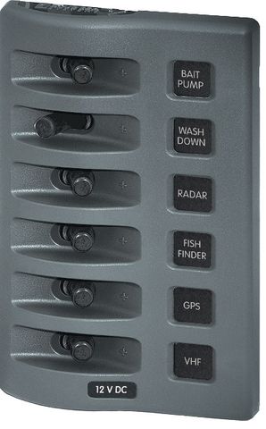 Blue Sea Weather Deck Switch Only Panel